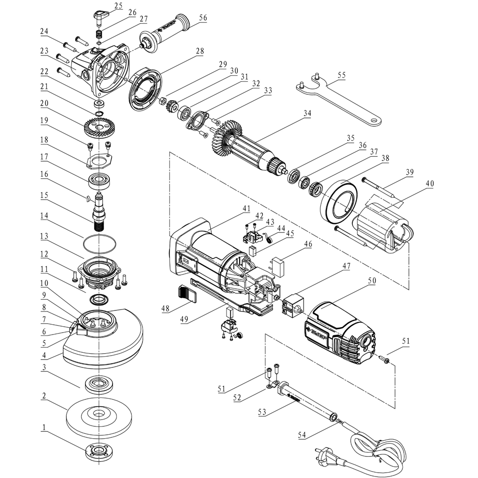 УШМ (Болгарка), 125 мм, компакт УШМ-П125-1100