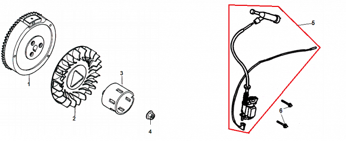8 МАГНЕТО - МАХОВИК ГЕНЕРАТОР CHAMPION LPG6500E
