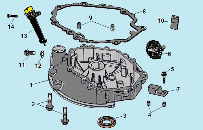 8 КРЫШКА КУЛЬТИВАТОР CHAMPION ВC5602 до 2018 ГОДА