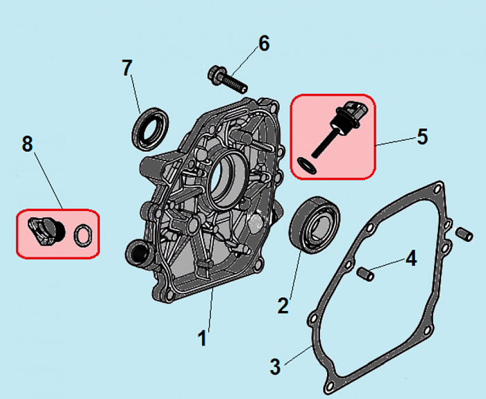 4 КРЫШКА ИЗМЕЛЬЧИТЕЛЬ-ШРЕДЕР БЕНЗИНОВЫЙ CHAMPION SC6448