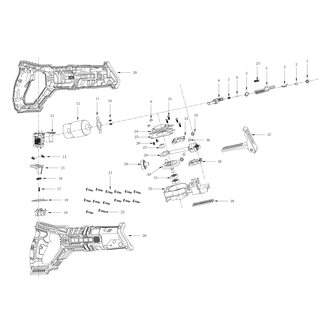 Пила сабельная аккумуляторная СПЛ-181