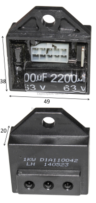Блок индикаторов 1кВт D1A110042 двухрядный разъем